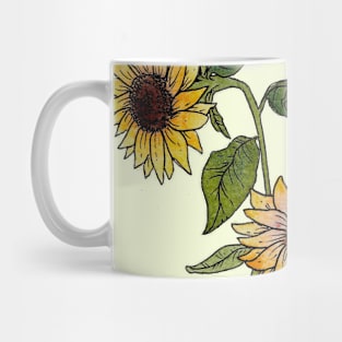 Sunflowers Watercolour Mug